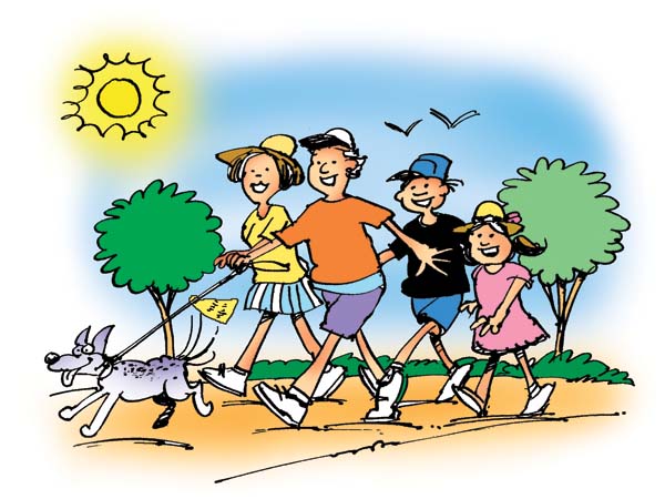 free clipart of family walking - photo #1