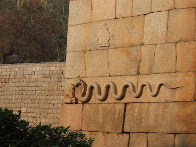 Carving of Naagarahaavu or King Cobra