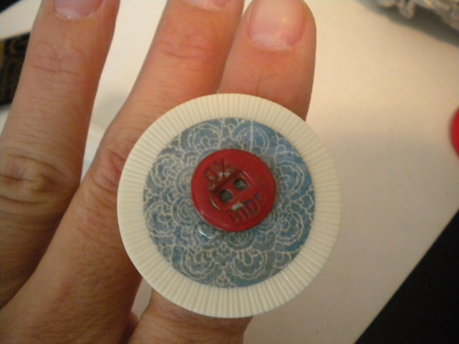 Poppies at Play Poker Chip Rings