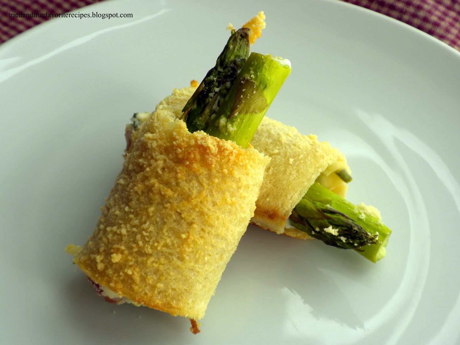 Tried and True Favorite Recipes Asparagus Appetizer Rollups