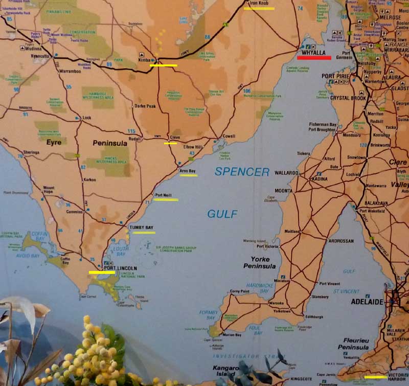 Alex and Bob`s Blue Sky Scotland Port Lincoln.Kimba.Iron Knob.