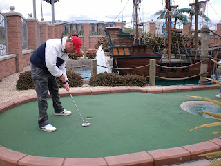 Richard Gottfried playing in the BMGA Scottish Open minigolf tournament at Codona's Adventure Golf course in Aberdeen Richard Gottfried playing in the BMGA Scottish Open minigolf tournament at Codona's Adventure Golf course in Aberdeen