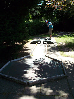 Novelty Crazy Golf in Lake Meadows Park, Billericay, Essex