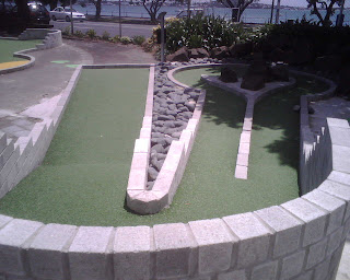 Tee-Rex Alley at Lilliputt Mini Golf in Auckland, New Zealand