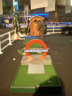 Minigolf course at The O2 in London