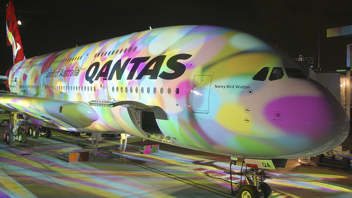 Airbus A380 Qantas Rainbow