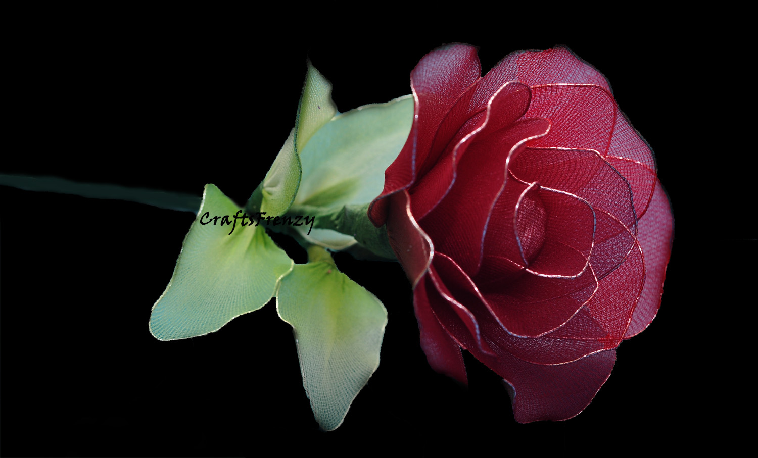 Craftsfrenzy Nylon Stocking FlowersROSE