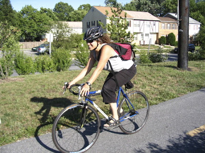Maryland bike commuter