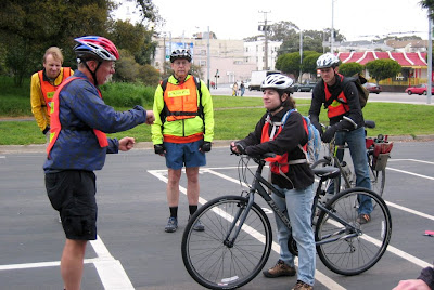 Image of bike safety education class in San Francisco