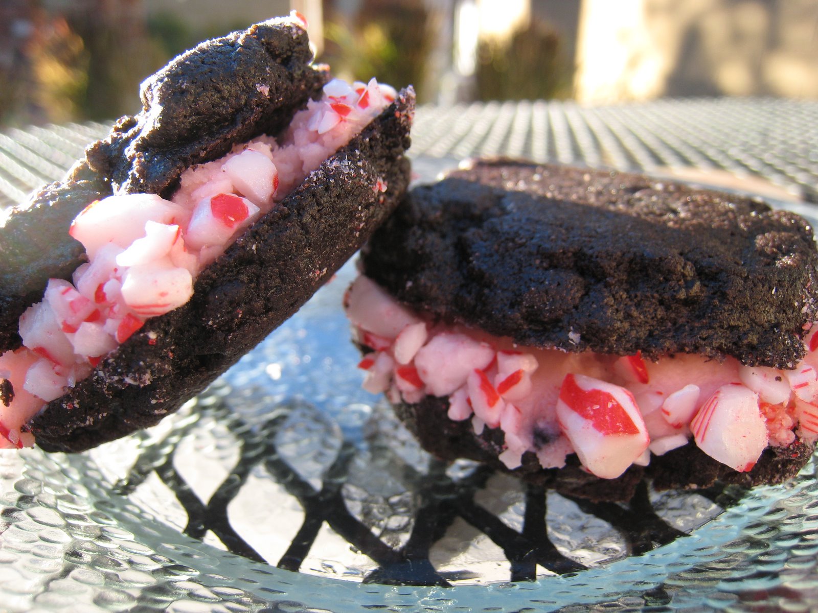 chocolate candy cane cookies