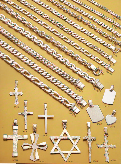 PULSERAS PARA HOMBRE y CRUCES DE PLATA 950