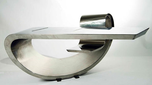 Home Designs Max Ingrand Desk Modern Steel French Designer And Artist Max Ingrand Created This Combination Of Art Functional Design Back In 1966 Still Looking Modern The Desk