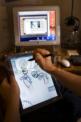 tablet computer for graphic animation