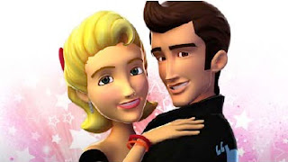grease video game couple hugging