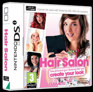 girl with dsi beside various pictures of here with different hair styles and colours