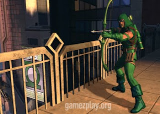 green latern with bow and arrow in this screenshot from the game