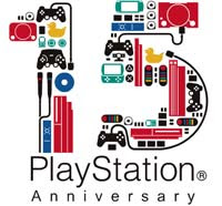 sony 15th anniversary logo for playstation