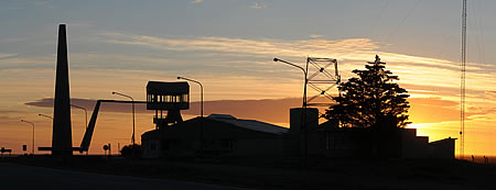 Amanecer en Península Valdés centro de visitantes