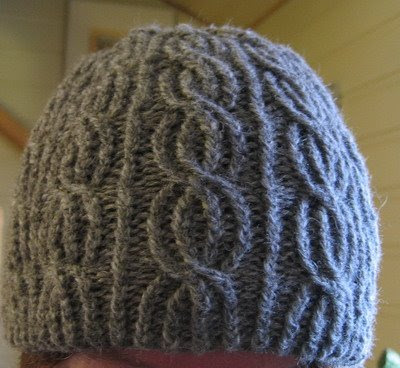 Woolly Wormhead - Ribbed Beanie - free mens Hat knitting pattern