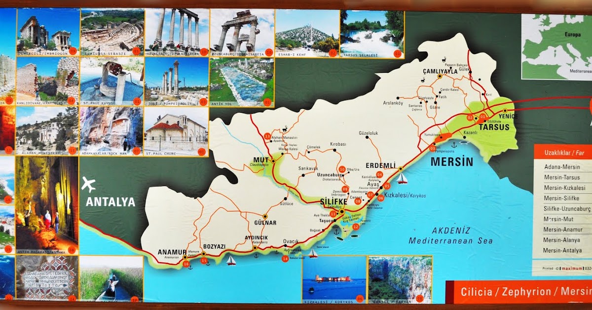 Mersin Tourism: Mersin Travel Map