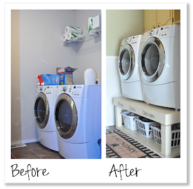 A snazzy laundry room makeover (she: Emily) - Or so she says