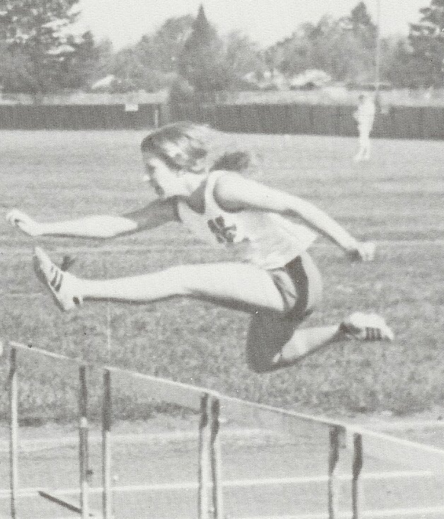 Judy C. Flies Across the Hurdles