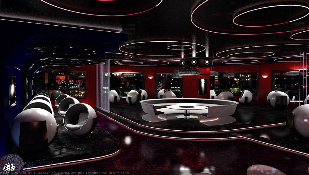 Jarak Studio Galaxy cafe