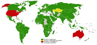 países firmantes del protocolo de Kyoto