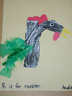 Letter R - Rooster - Blessings Overflowing