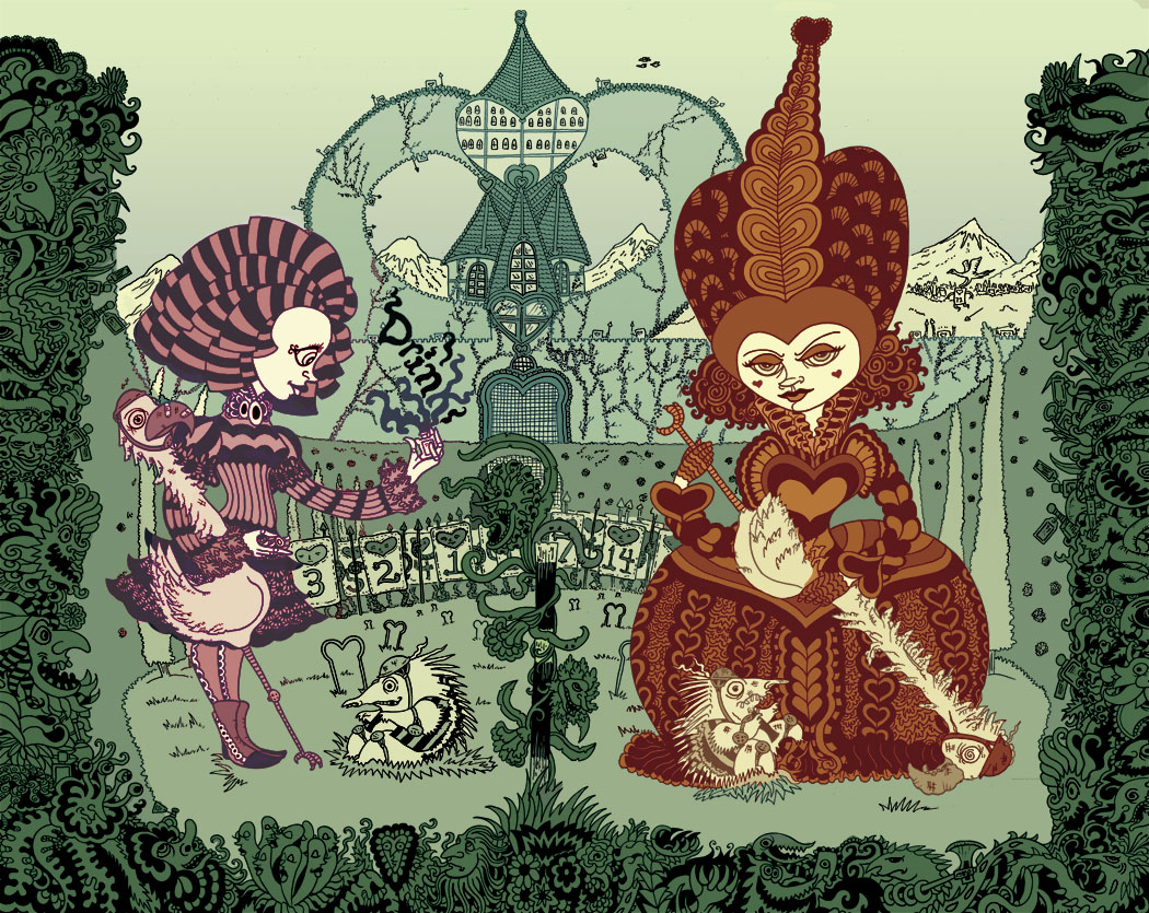 Ethan Mongin Illustration Design Alice In Wonderland Illustrations