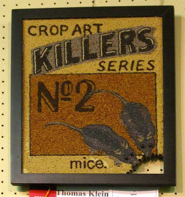 Crop Art Killers #2, with two mice chewing the corner of the picture away