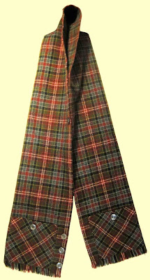 Red, green and blue plaid Scardigan