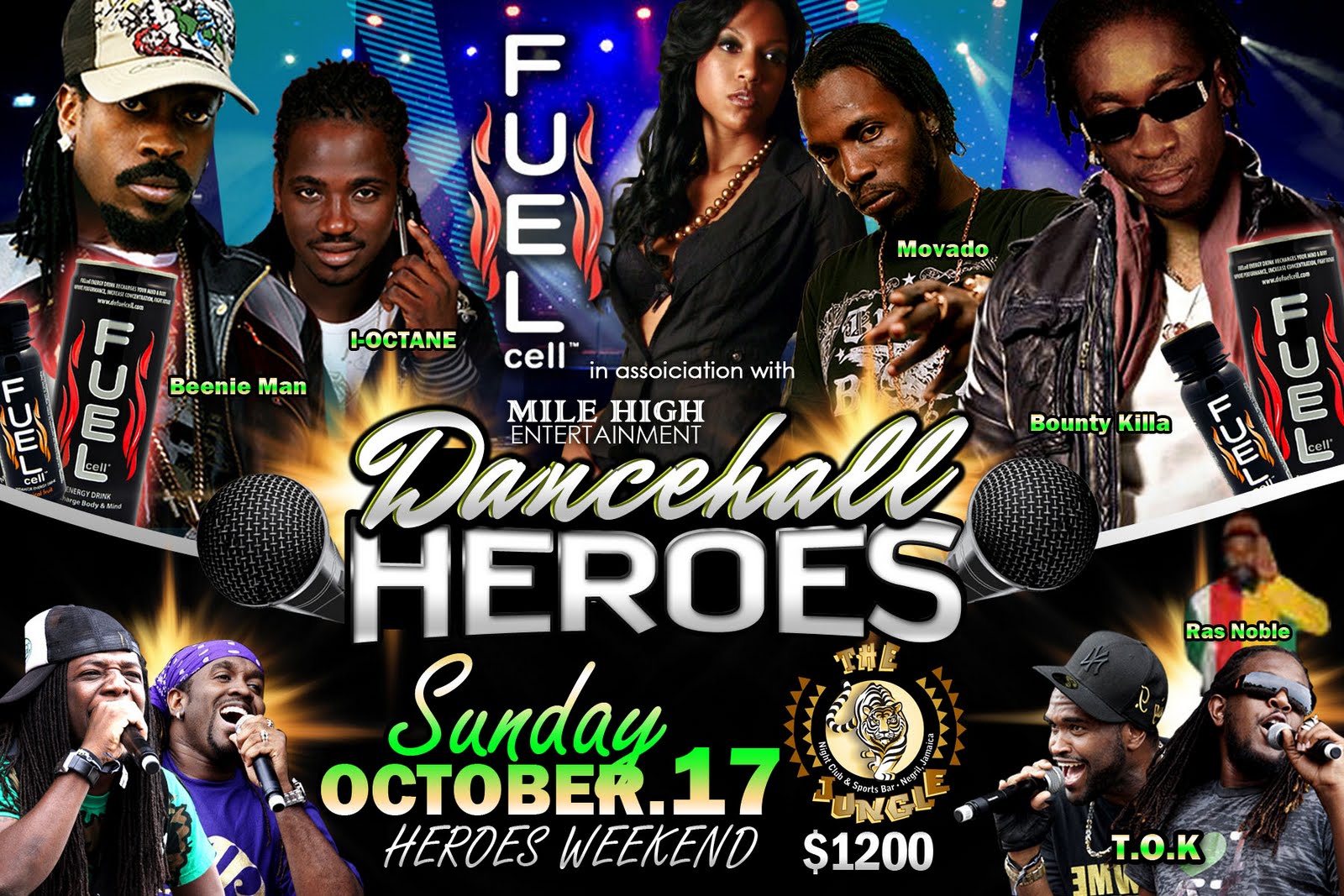 MAVADO, IOCTANE , BOUNTY KILLER FOR