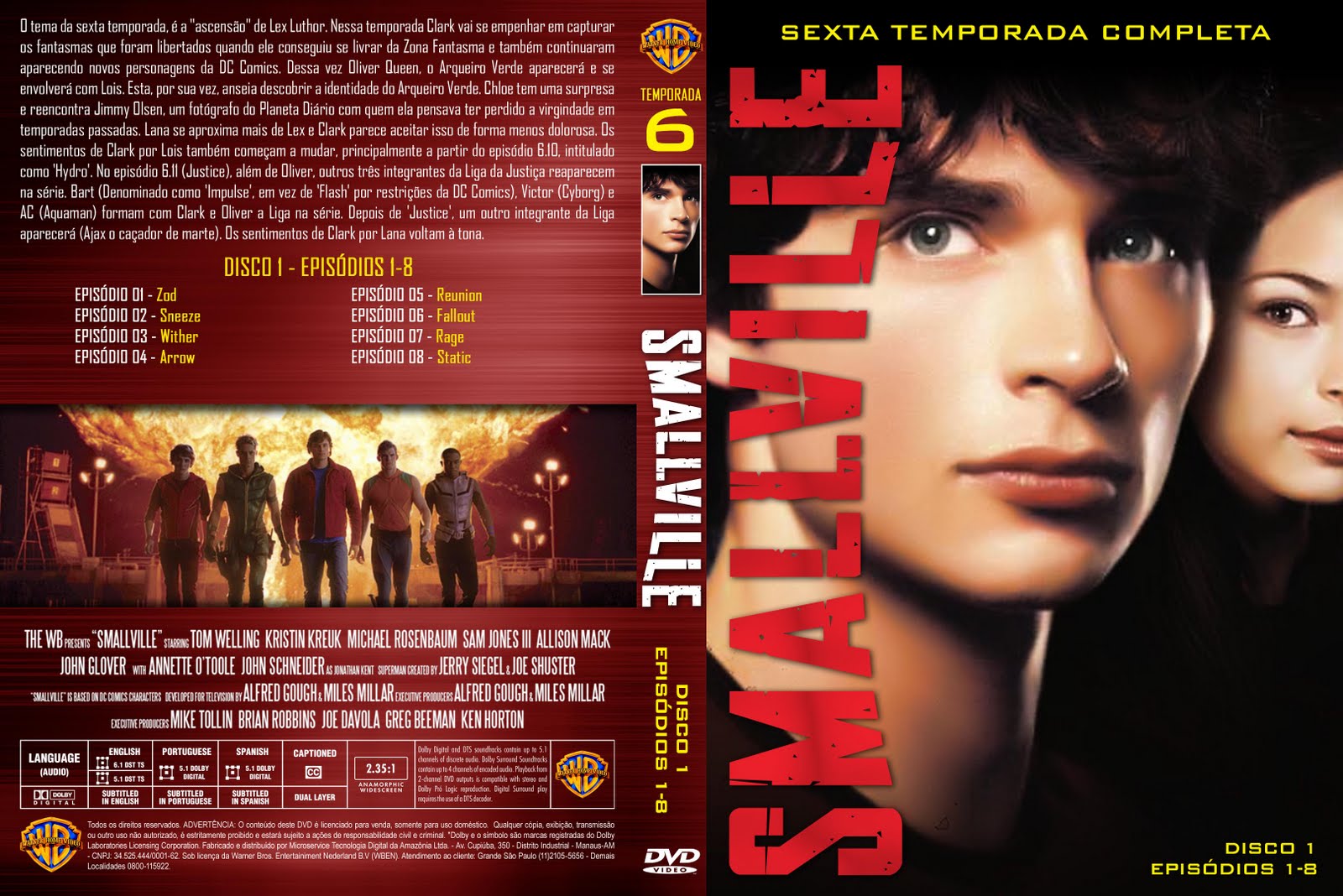 Covers Séries Smallville 6° Temporada Disco