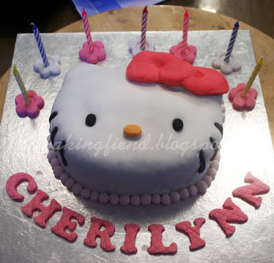 This year, I decided to do a Hello Kitty cake. Initially I had wanted to do 