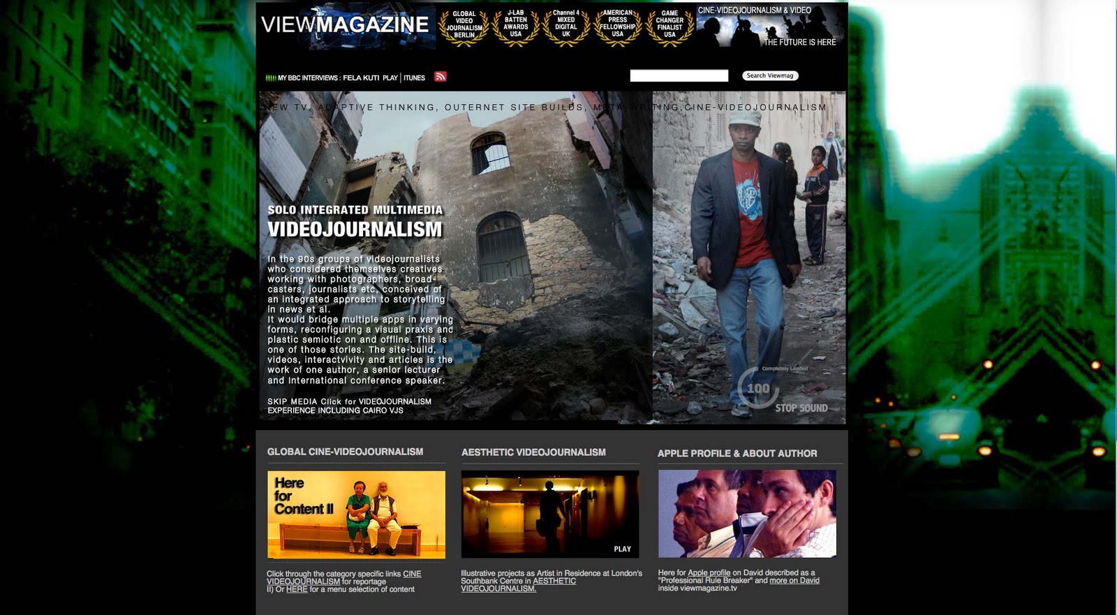 FUTURE STORYTELLING Solo Integrated Multimedia Videojournalism 2011