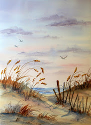 watercolor beach sand landscape paintings birds seascape drawing dunes painting artist martha easy watercolour paint watercolors flying water beaches kisling