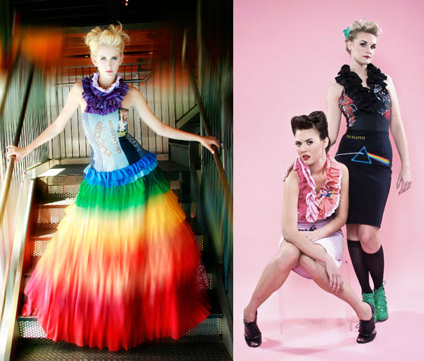 Left: Show piece for Scottsdale Fashion Week 2008 ; Right: Ruffle Neck ...