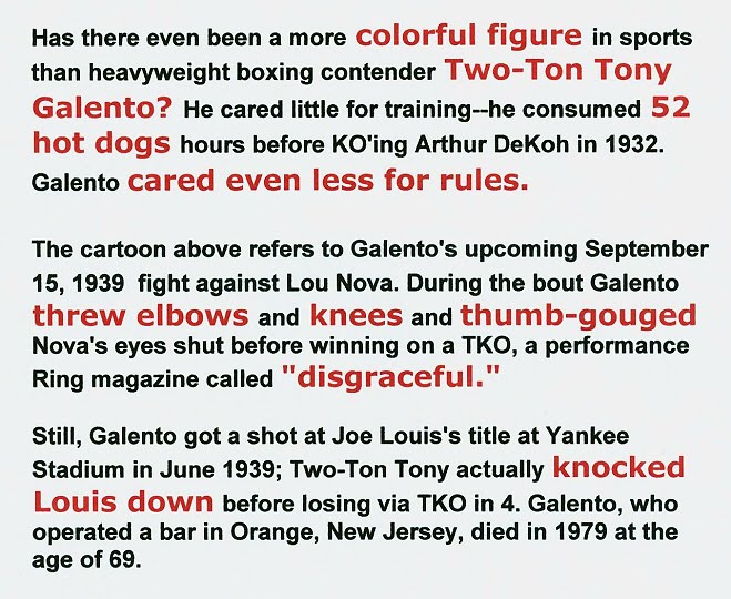 Tony Galento: The back story...