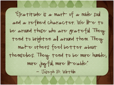 The Chambers Connection: Being Thankful Quotes