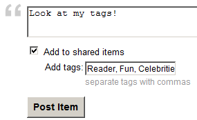 Add a tag while Sharing with Note