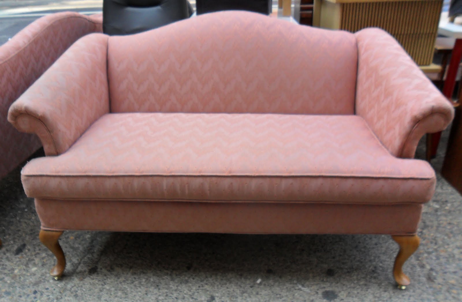 Uhuru Furniture & Collectibles Queen Anne Couch and Loveseat SOLD