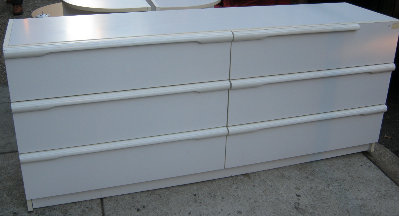 Uhuru Furniture & Collectibles White Bellini Dresser SOLD