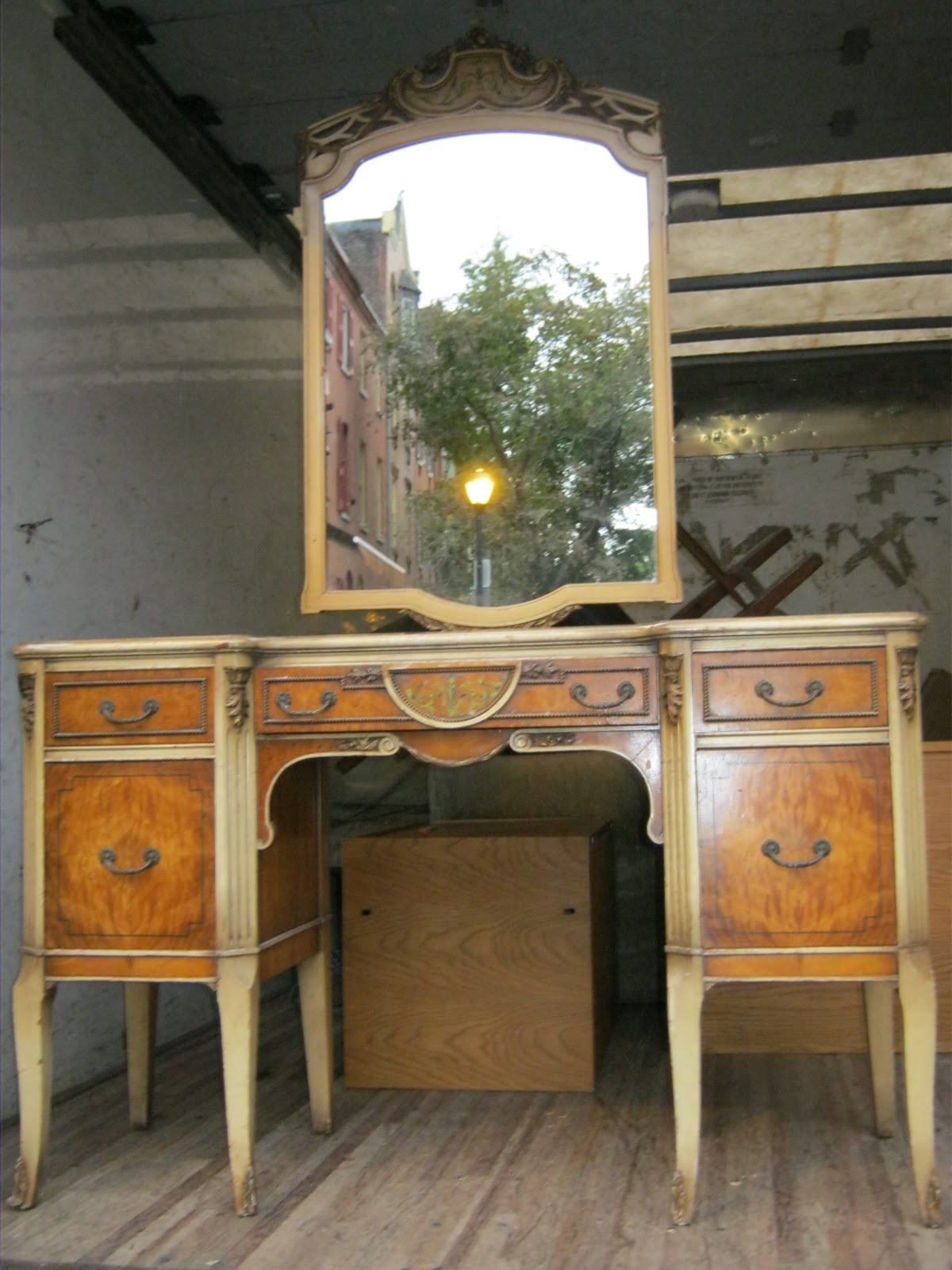 1920s Birdseye Maple Vanity SOLD - soloshrinks
