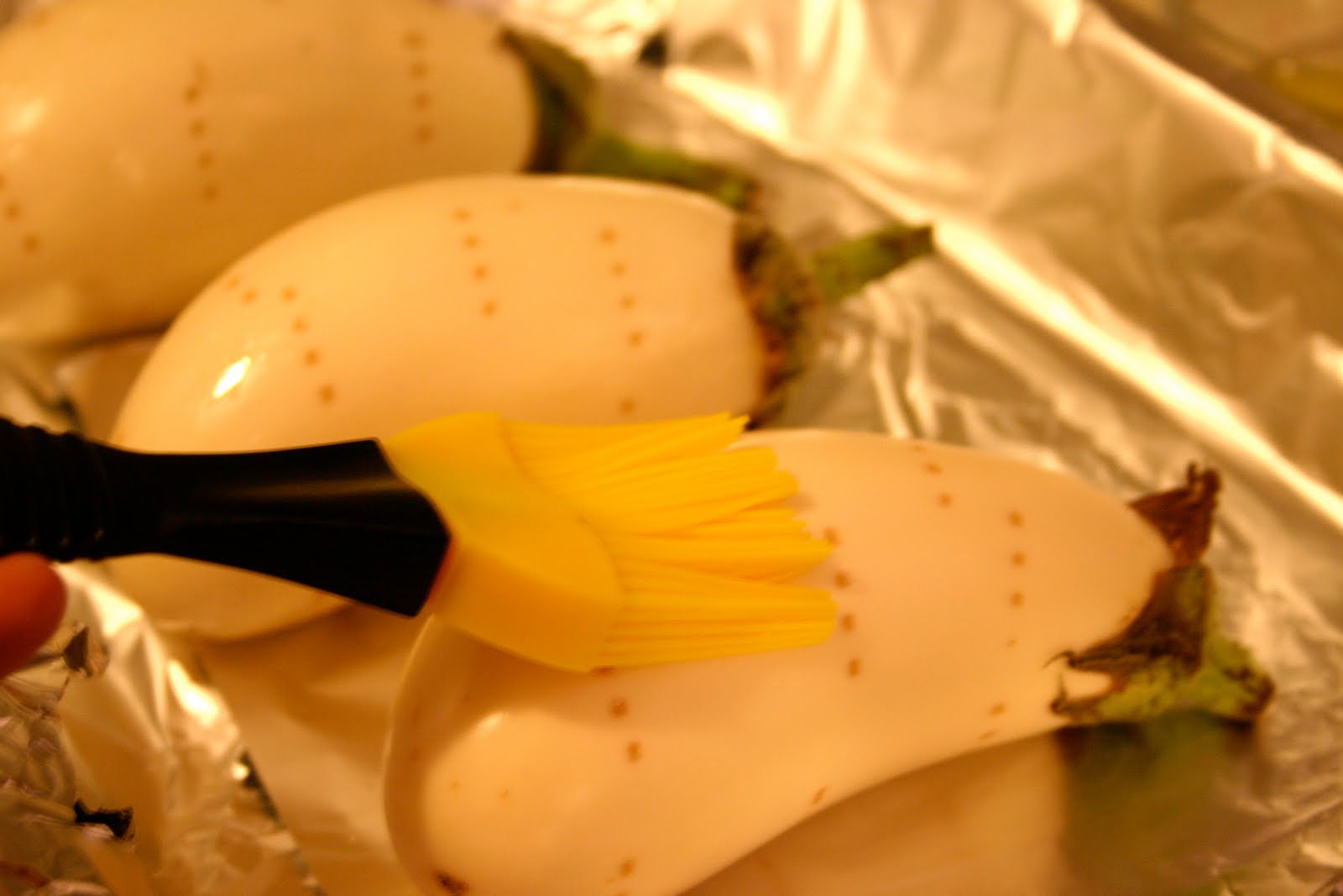 Vegan Roasted White Eggplant Alfredo Sauce + Fennel and Spinach