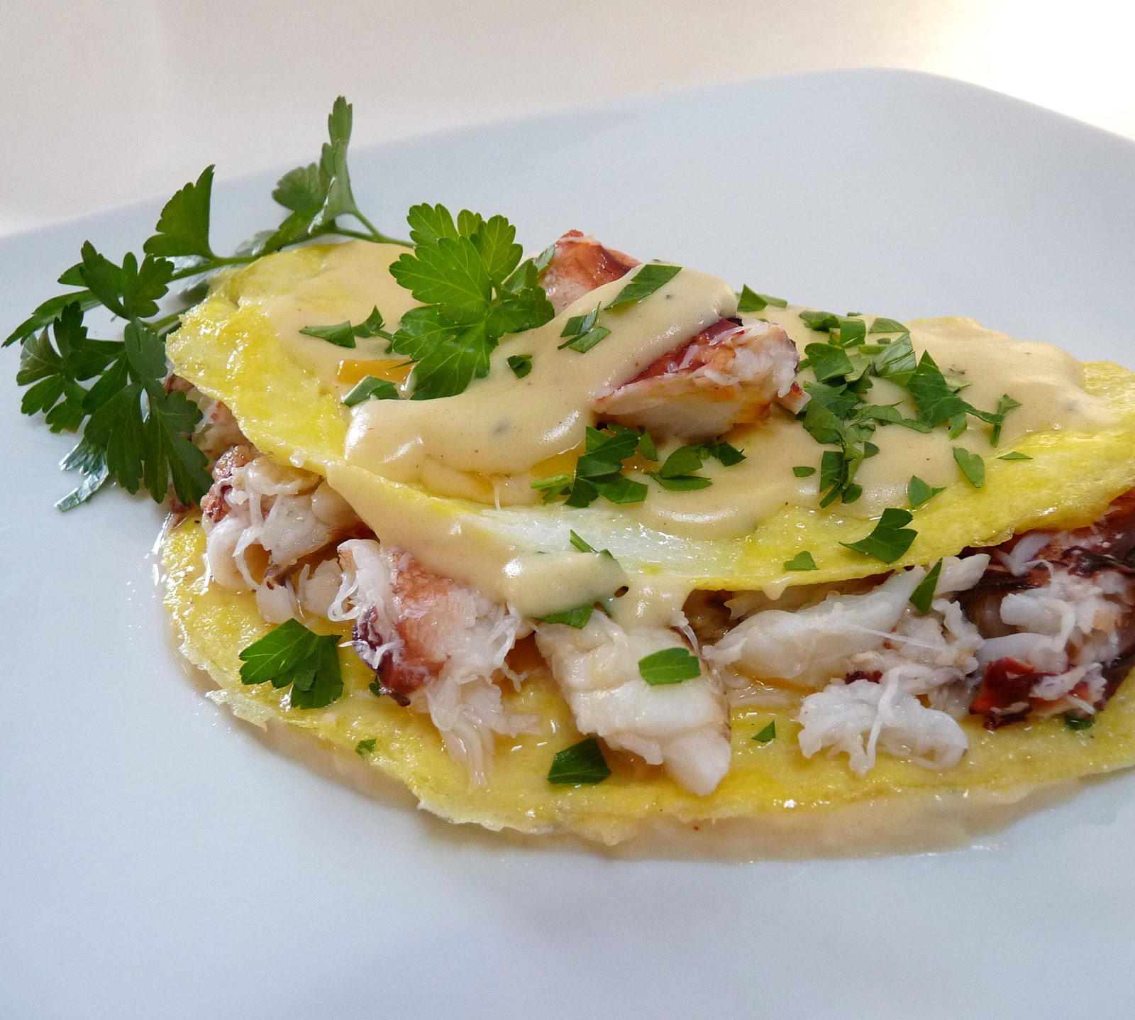Омлет с морепродуктами