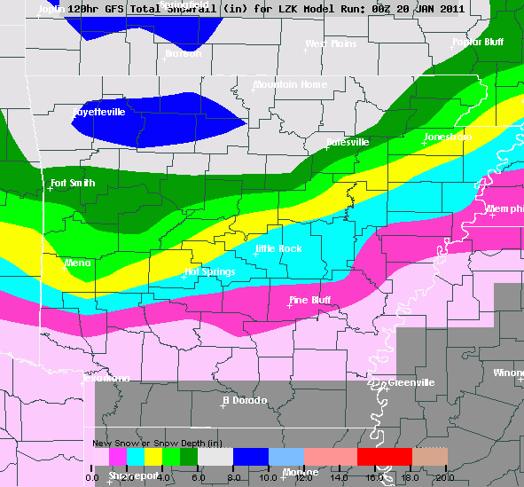 Arkansas Weather Blog Thursday Snow