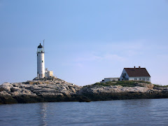 Lighthouse on one of the Isles of Shoals