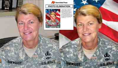 General Ann Dunwoody before & after digital tart-up (2008)
