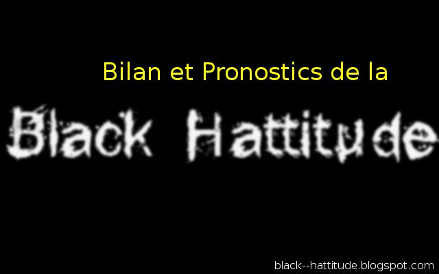 Assessment and prognosis of black man hattitude